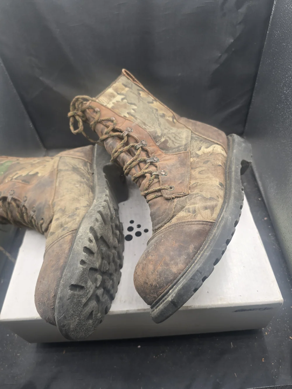 Men's Tactical‎ Camo Brown Lace-Up Boots